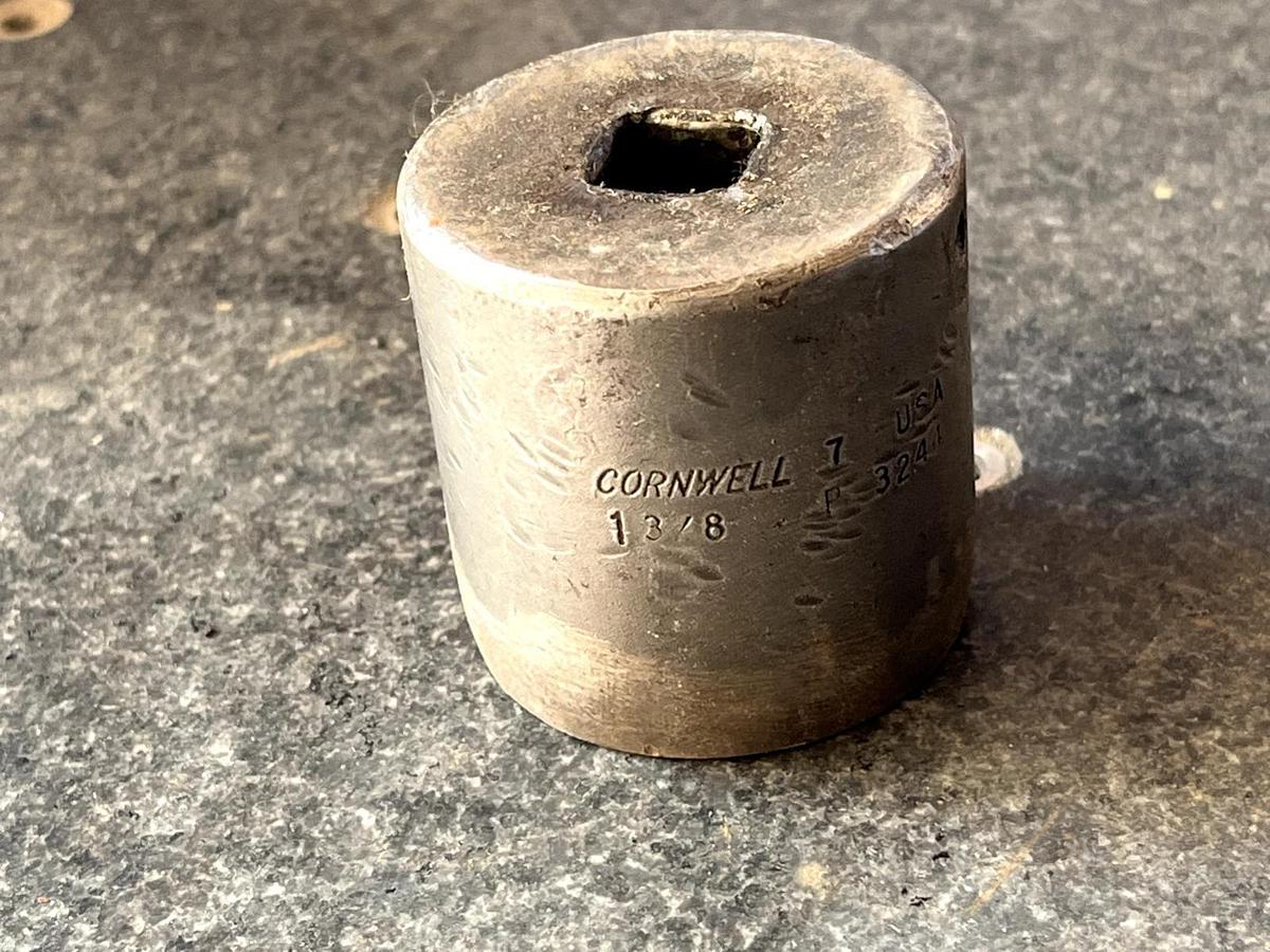 Used CORNWELL TOOLS P3244 - 1-3/8" SOCKET 1/2" DRIVE 6 POINT MADE IN USA TOOL