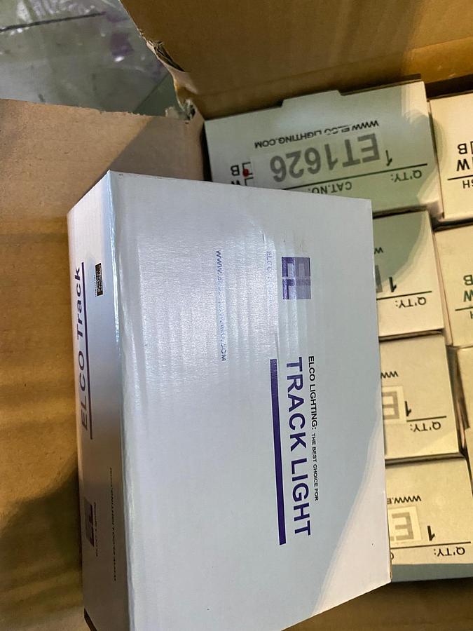 Used Elco 50W Line Voltage GU10 Base MR16 Gimbal Ring Fixture | Black | ET1626B