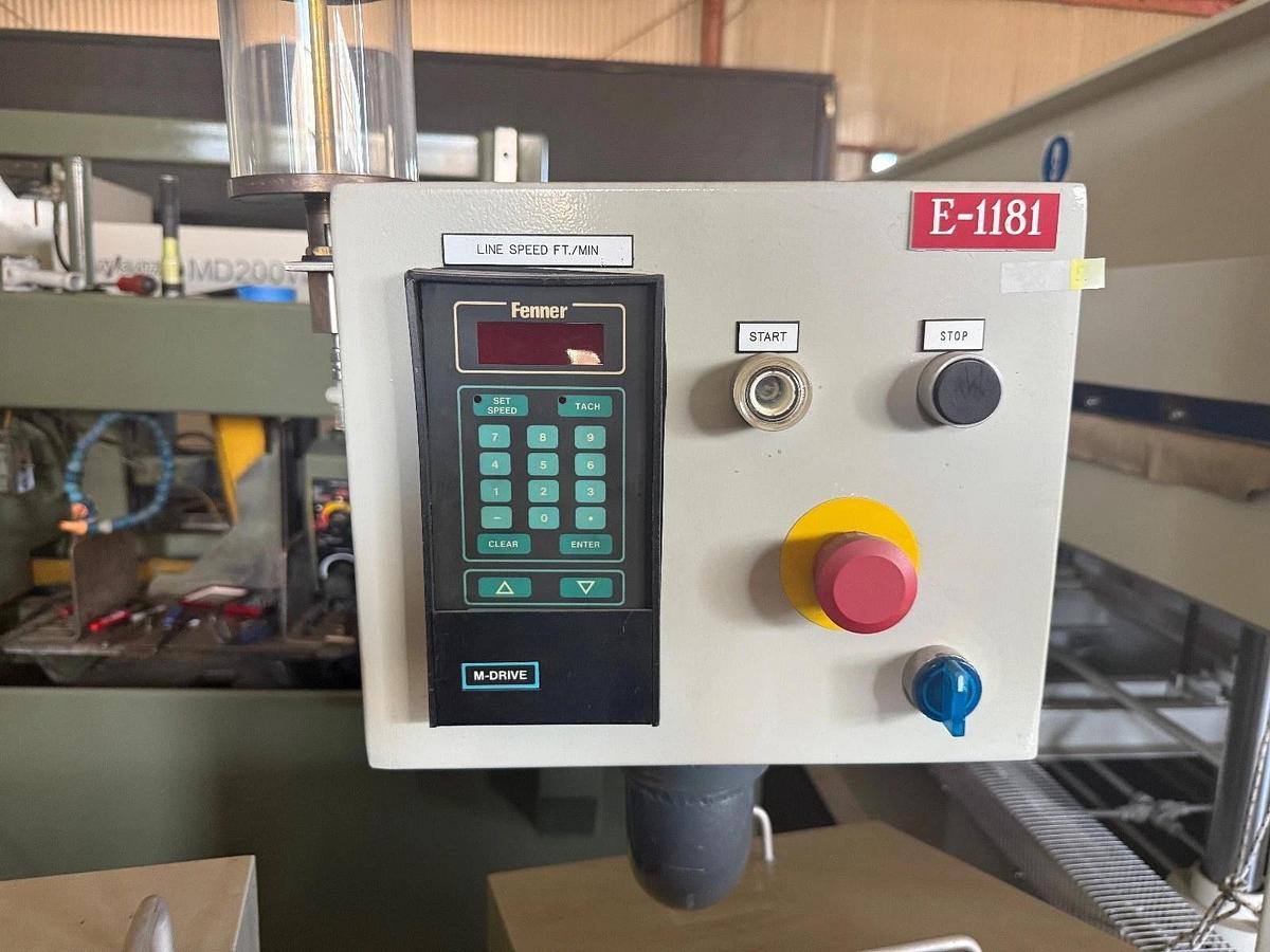 Used Davis Dillon Servo Fly Knife Tube Cutter with feeder