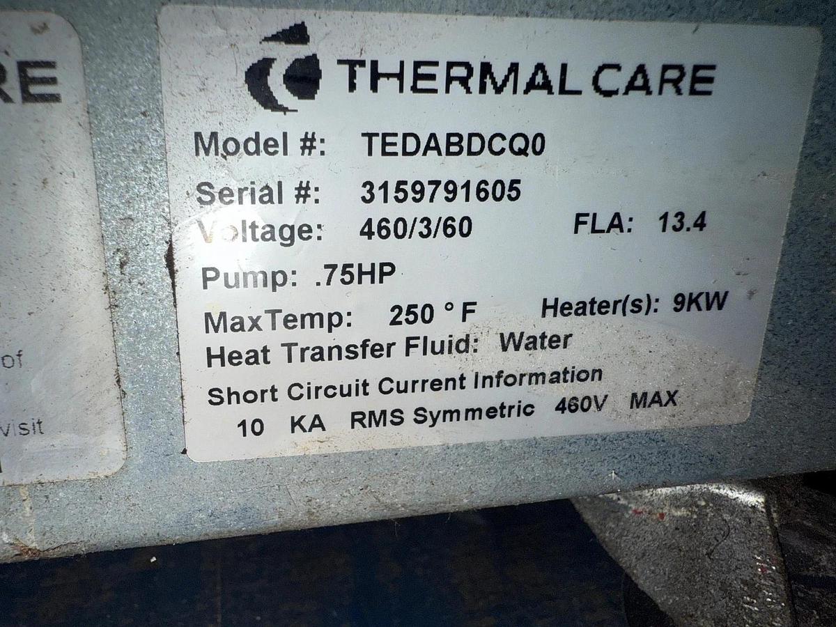 Used Thermal Care Aqua Therm Chiller Model TEDABDCQ0