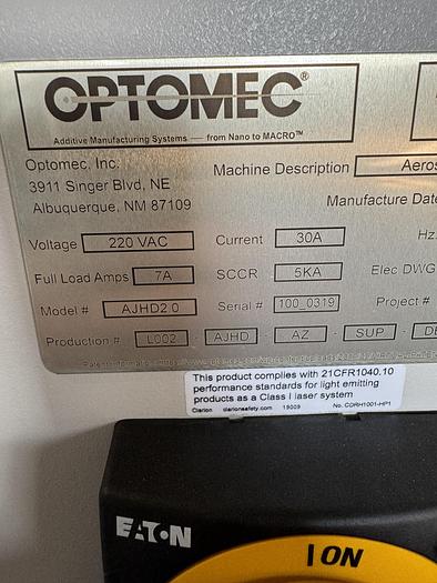 2023 Optomec Aersol Jet Printer