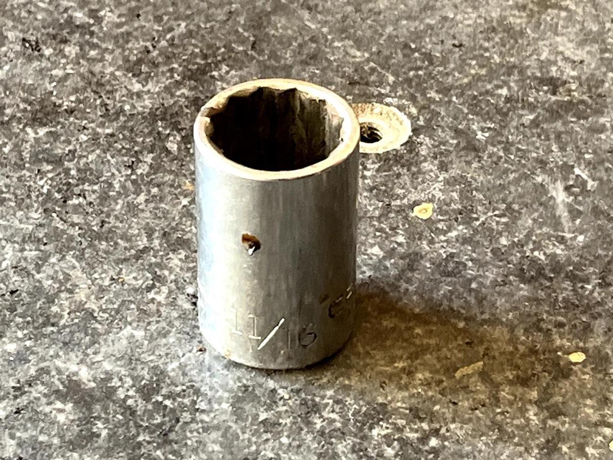 Used Vintage Craftsman SAE 11/16” Socket, -G-, 1/2 Drive, 12 Point, 47507 - USA 🇺🇸