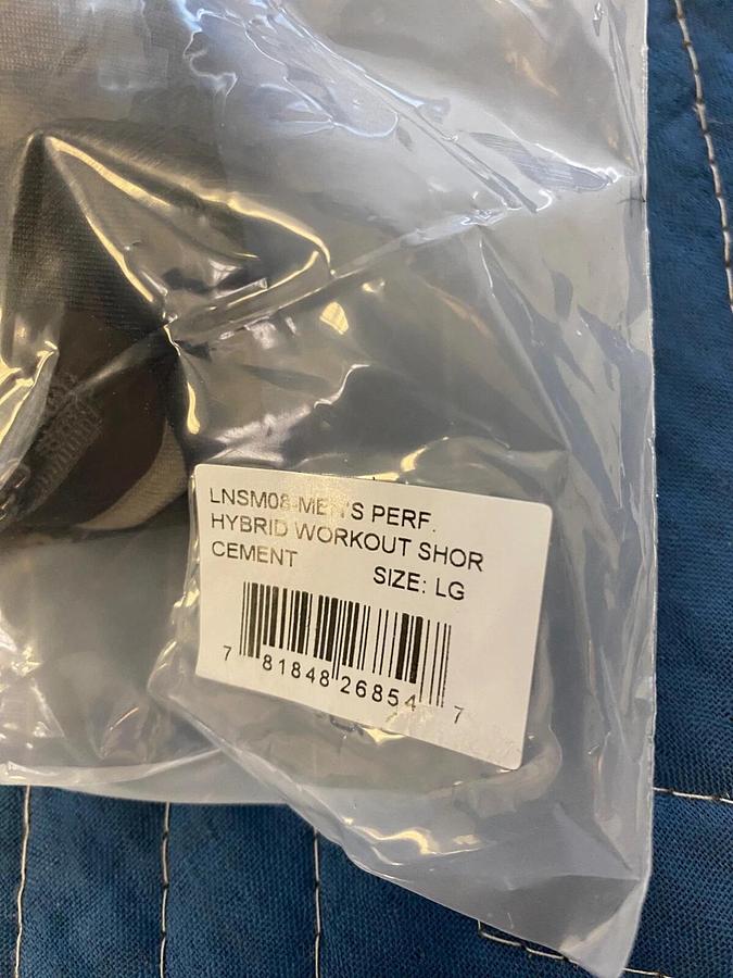 Men's Official LIONS NOT SHEEP Cement Hybrid workout Short Size 2XL