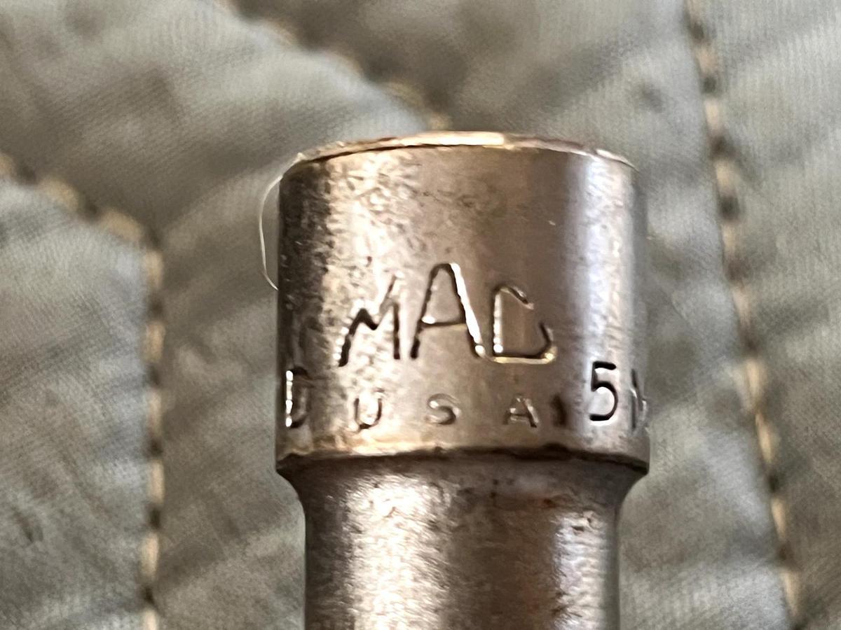 Used MAC XD5MM 3/8" Drive 5mm Hex Bit Socket Driver USA Metric