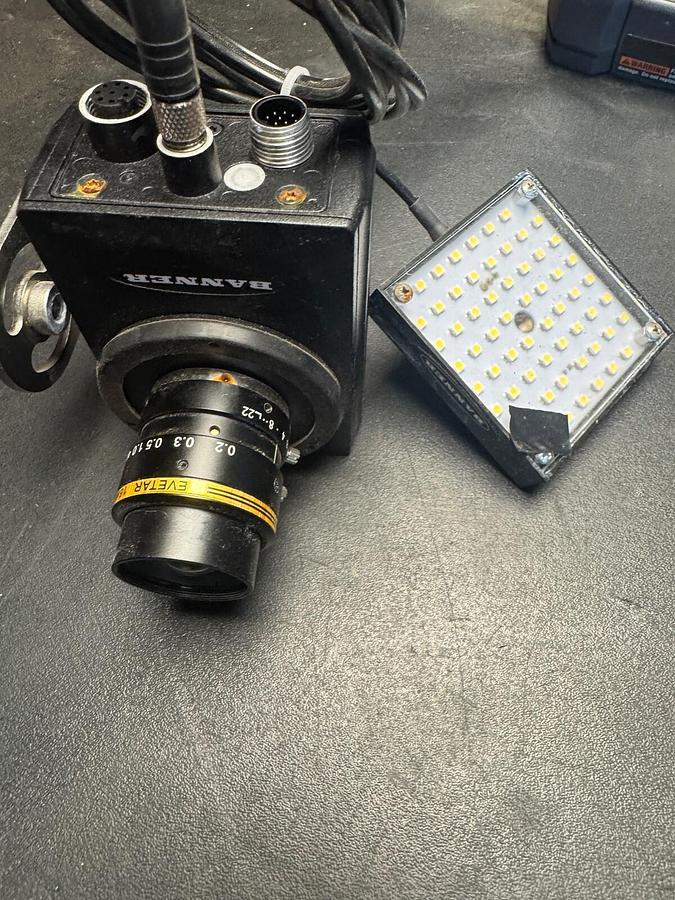 Used BANNER VE202G1A SERIES VE, Banner LEDWA62X62M, Banner LCF16LEVMP Smart Camera