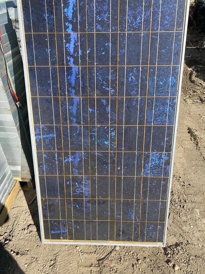 Used 12 cents/watt Mitsubishi 170W Solar Panel Model PV-MFt170EB4