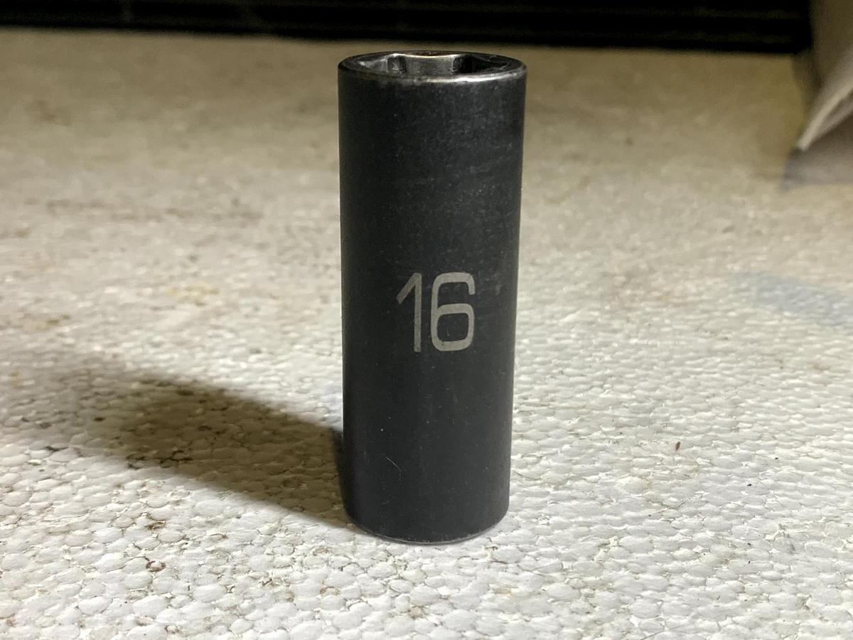 Used MATCO ADV BDP16M6V 3/8" Drive 16mm 12 Point Deep Impact Socket Metric