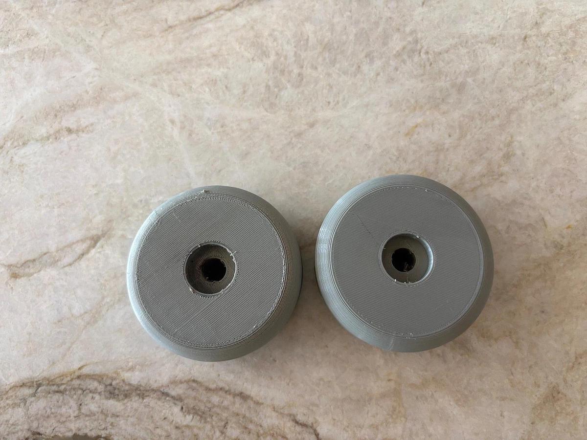 Used Upgrade caster wheels for Razor Crazy cart Max fit non-shattering Pair  GREAY