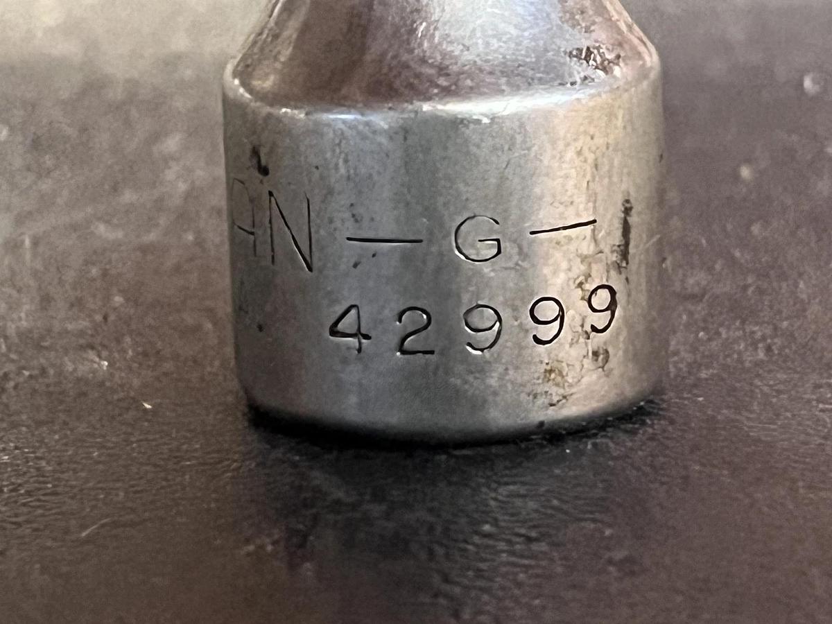 Used Craftsman USA 1/4" 6 Point 3/8" Drive Shallow Chrome Socket 42999 Inverted G