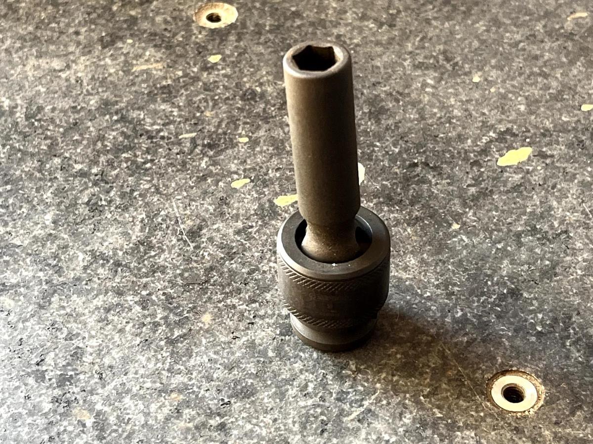 Used Expert By MAC Tools USA E040318 9mm 3/8” Dr. 6 Pt long Impact Socket