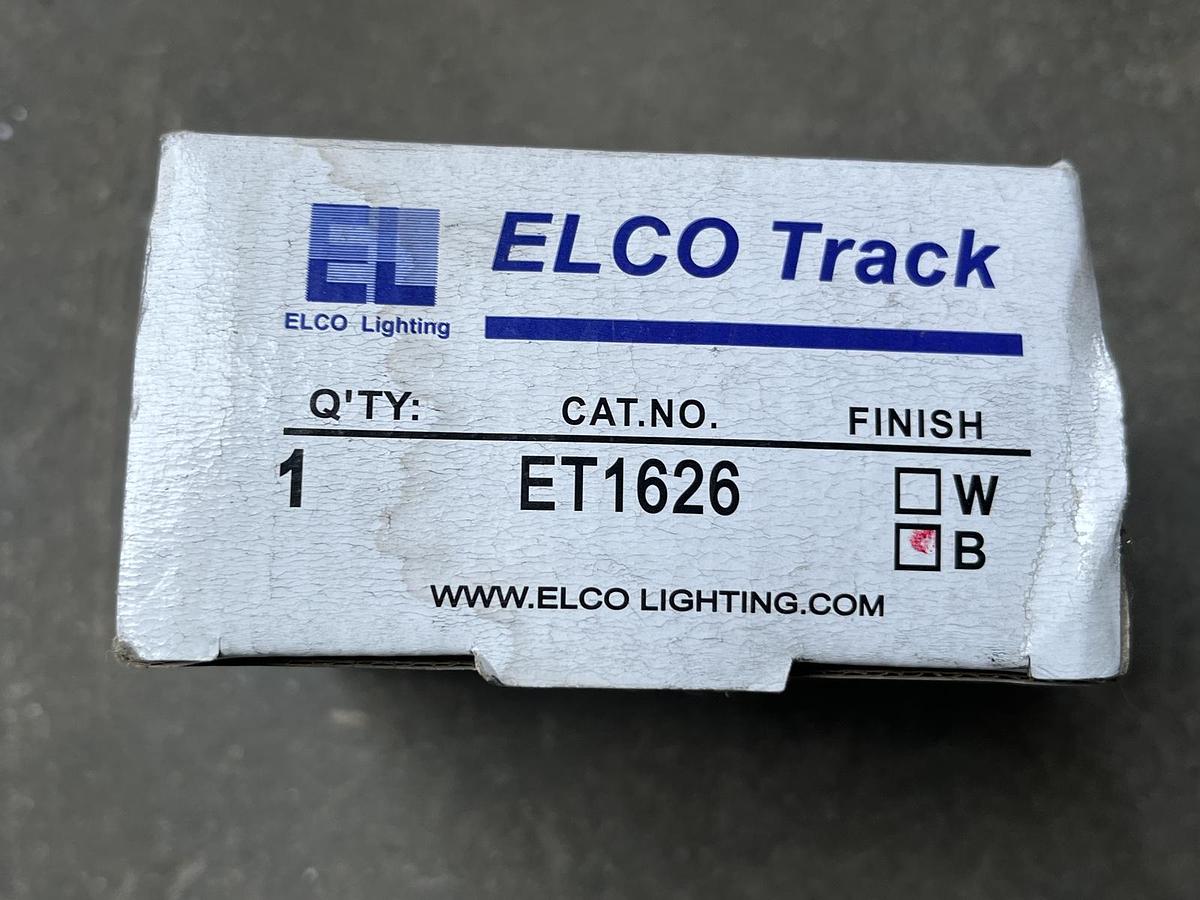 Used ELCO ET1626 Line Voltage GU10 Bowen™ Track Fixture Gimbal 50W Black