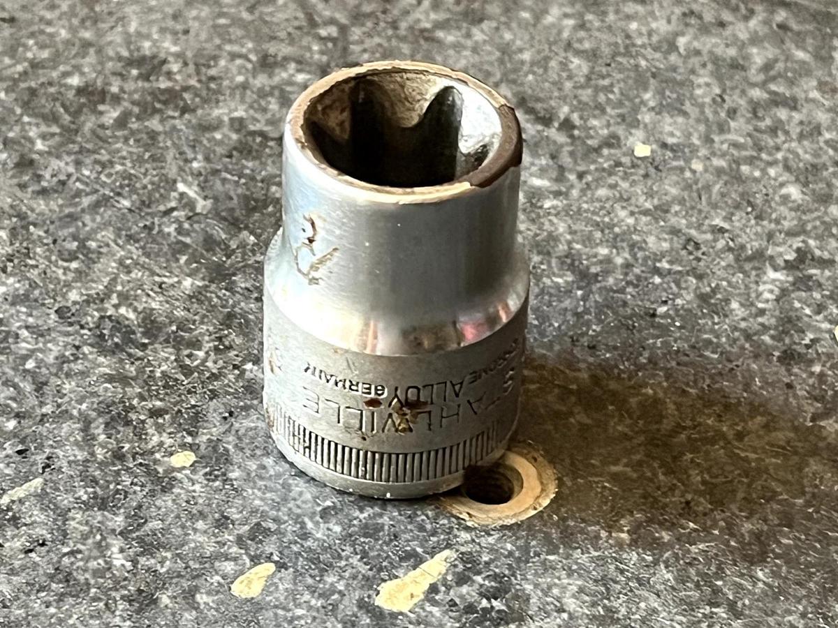 Used Stahlwille   50TX  1/2" External E20 Torx Socket  Germany