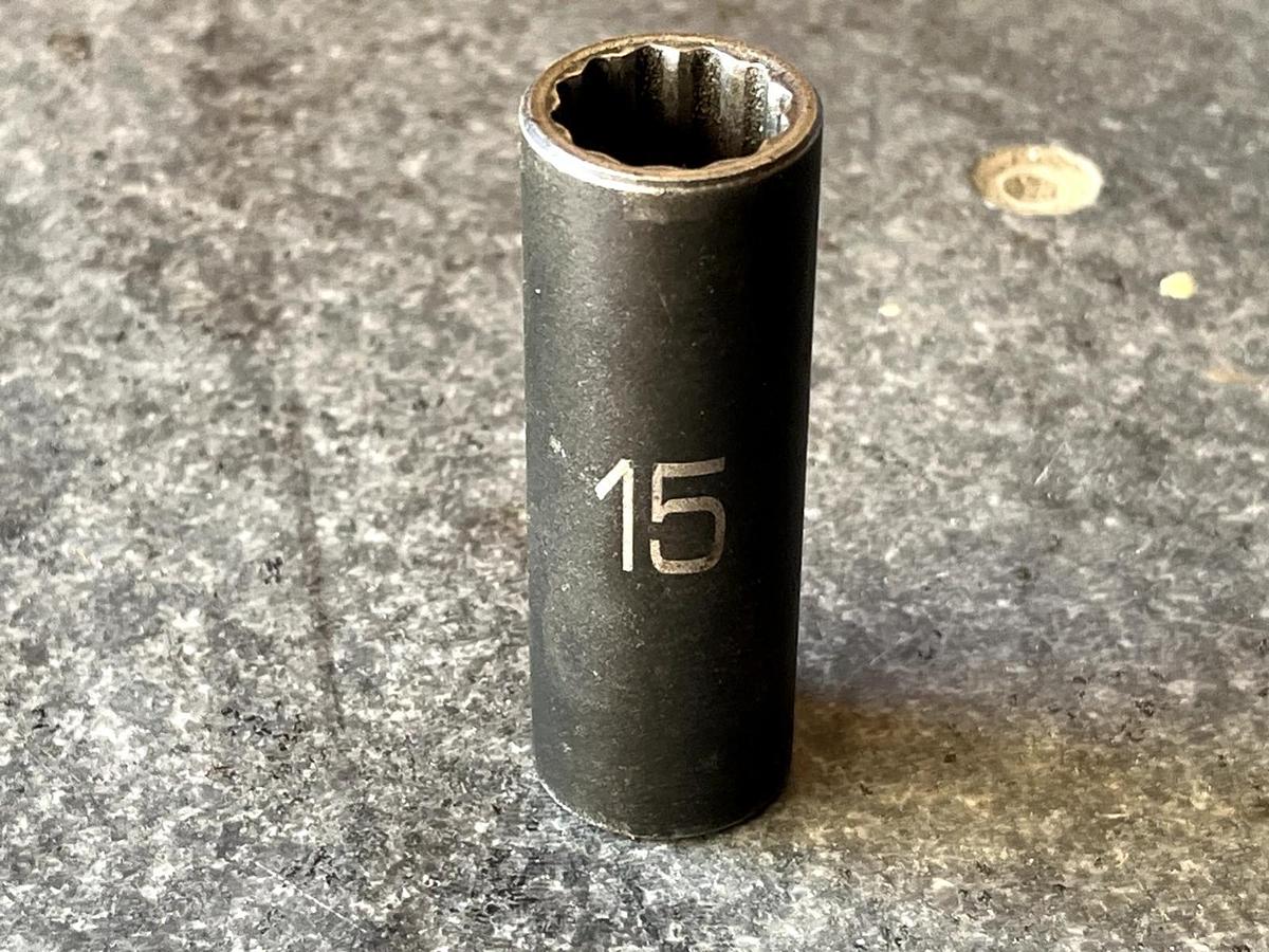 Used MATCO ADV  BDP15M2V 3/8 Drive 16mm Impact Socket  2.5" Deep  12 Point