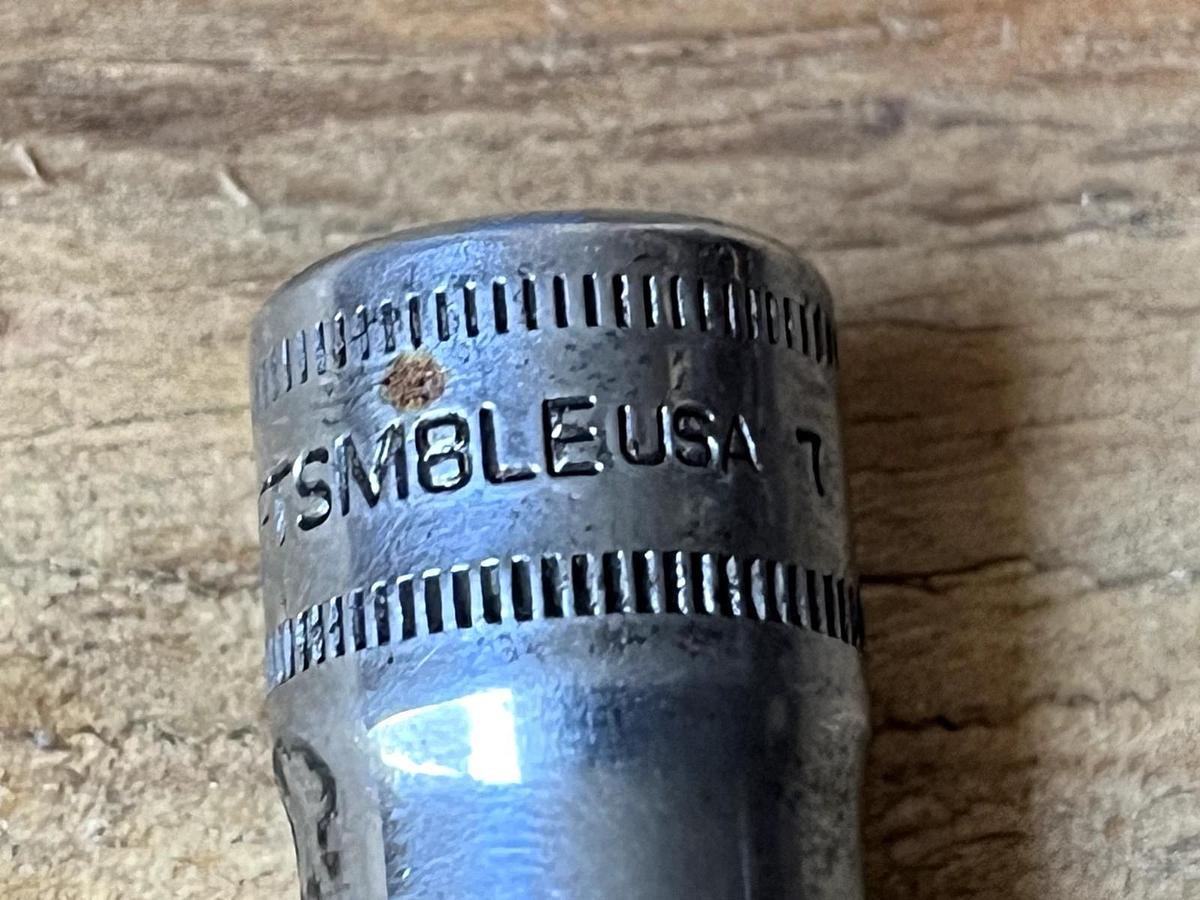 Used Snap On#FTSM8LE - 8MM Triple Square, 3/8” Dr., 3.5”LONG, Socket Driver-USA-NEW-