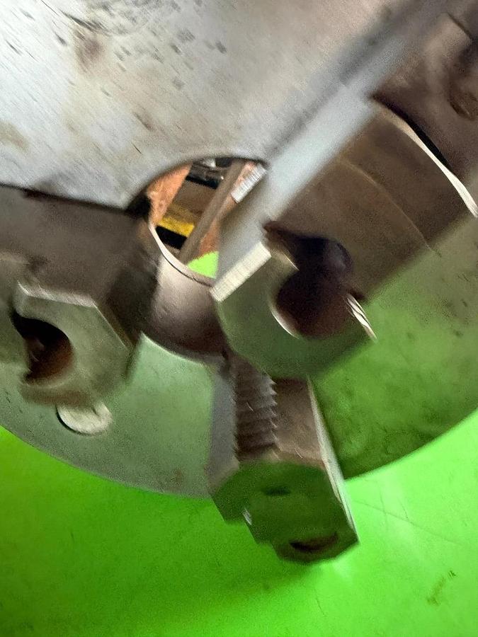 Used PHASE 2,  12" 3-Jaw Chuck 4" Hole Self Centering Jaws