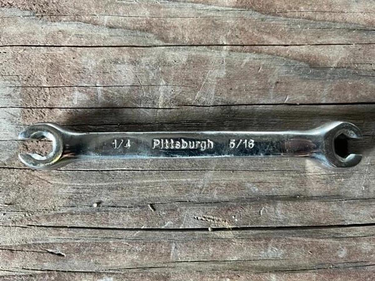 Used Pittsburgh 5pc Double-End Flare Nut Wrench Set Standard 1/4"-13/16"