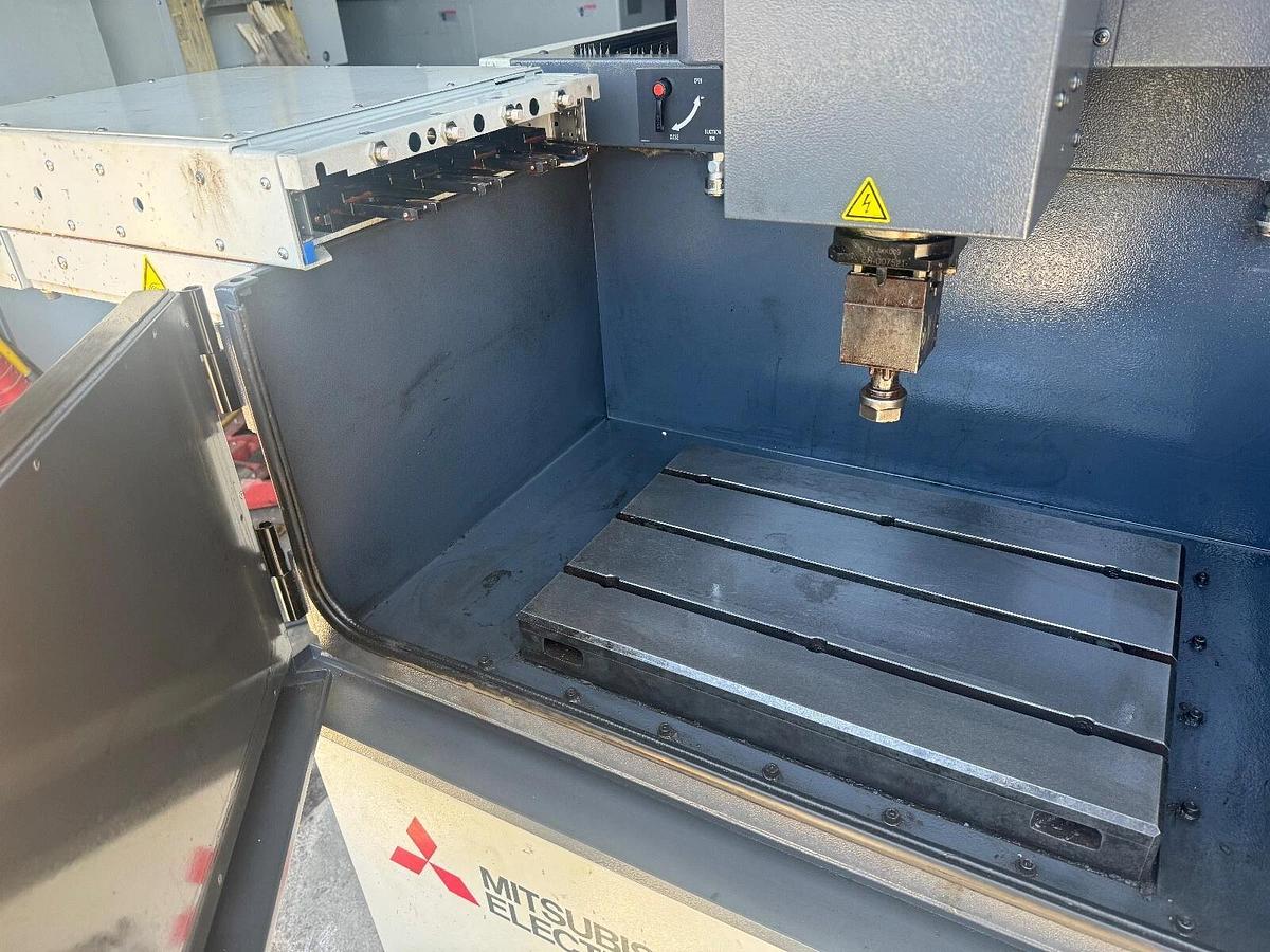 Used Mitsubishi EDM. EA8SM EDM, 2018, 4/7 SHUTTLE ATC, SYSTEM 3R, C-AXIS RAM-TYPE