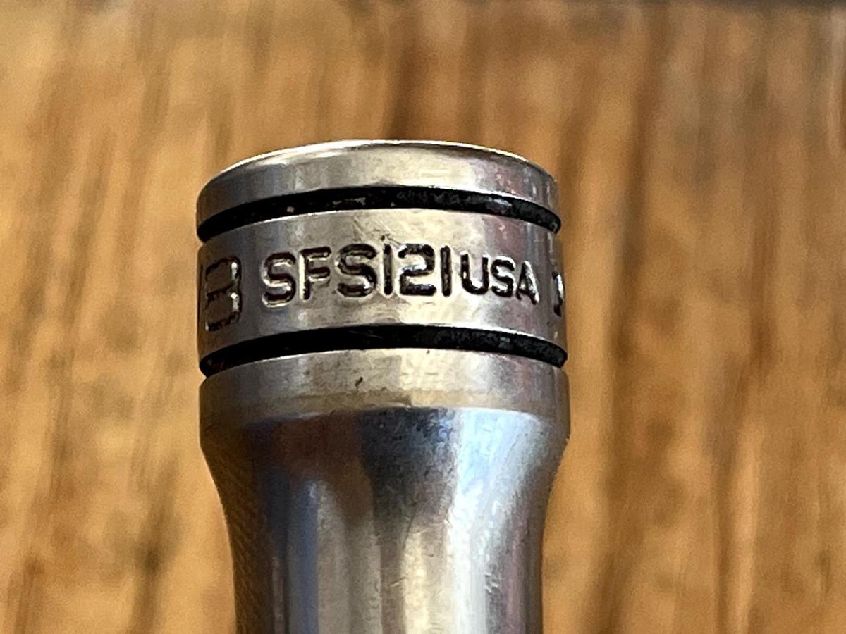 Used SNAP ON TOOLS USA NEW 3/8" Drive 3/8" SAE DEEP 6 Point Chrome Socket SFS121