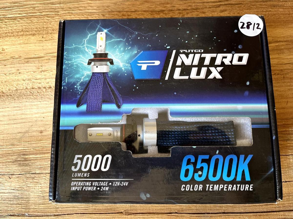 Used Putco 700016 Set of 2 Nitro-Lux H16 5000LM White Replacement Headlight Bulbs