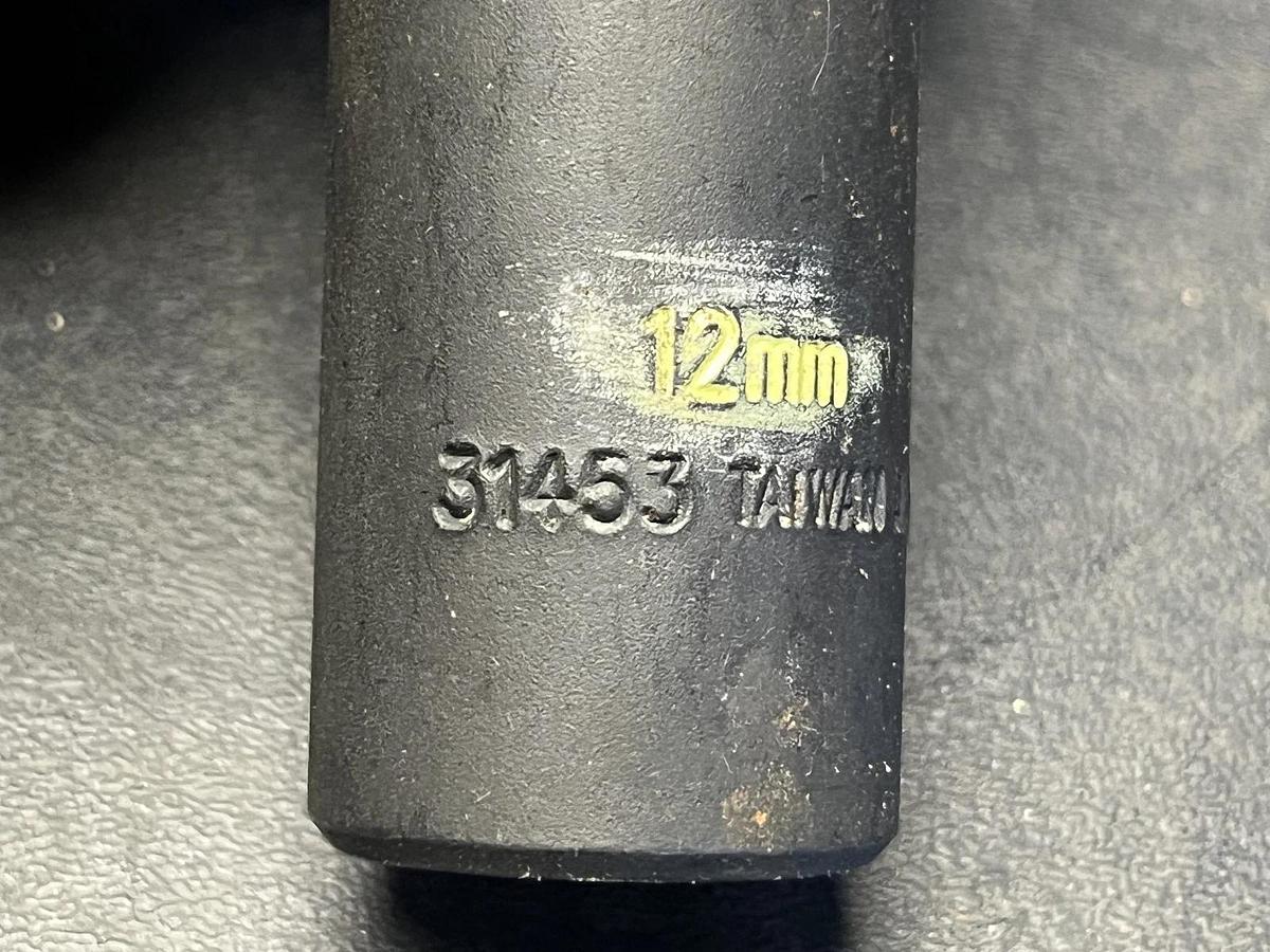 Used Craftsman 12mm 6 Point Deep Socket 1/2” Drive 31453 Evolve Series