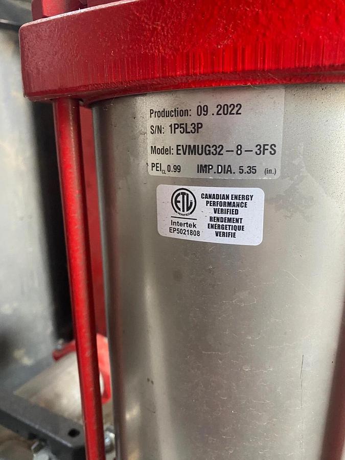 Used Armstrong Vertical Multistage Water Pump VMS 4700