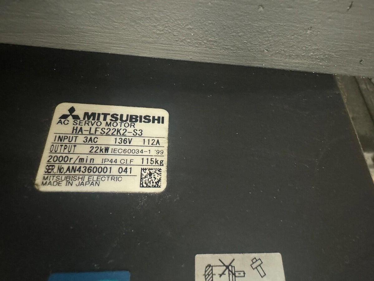 Used Mitsubishi HA-LFS22K2 S3 servo motor HA-LFS22K2-S3 HA-LFS22K2S3