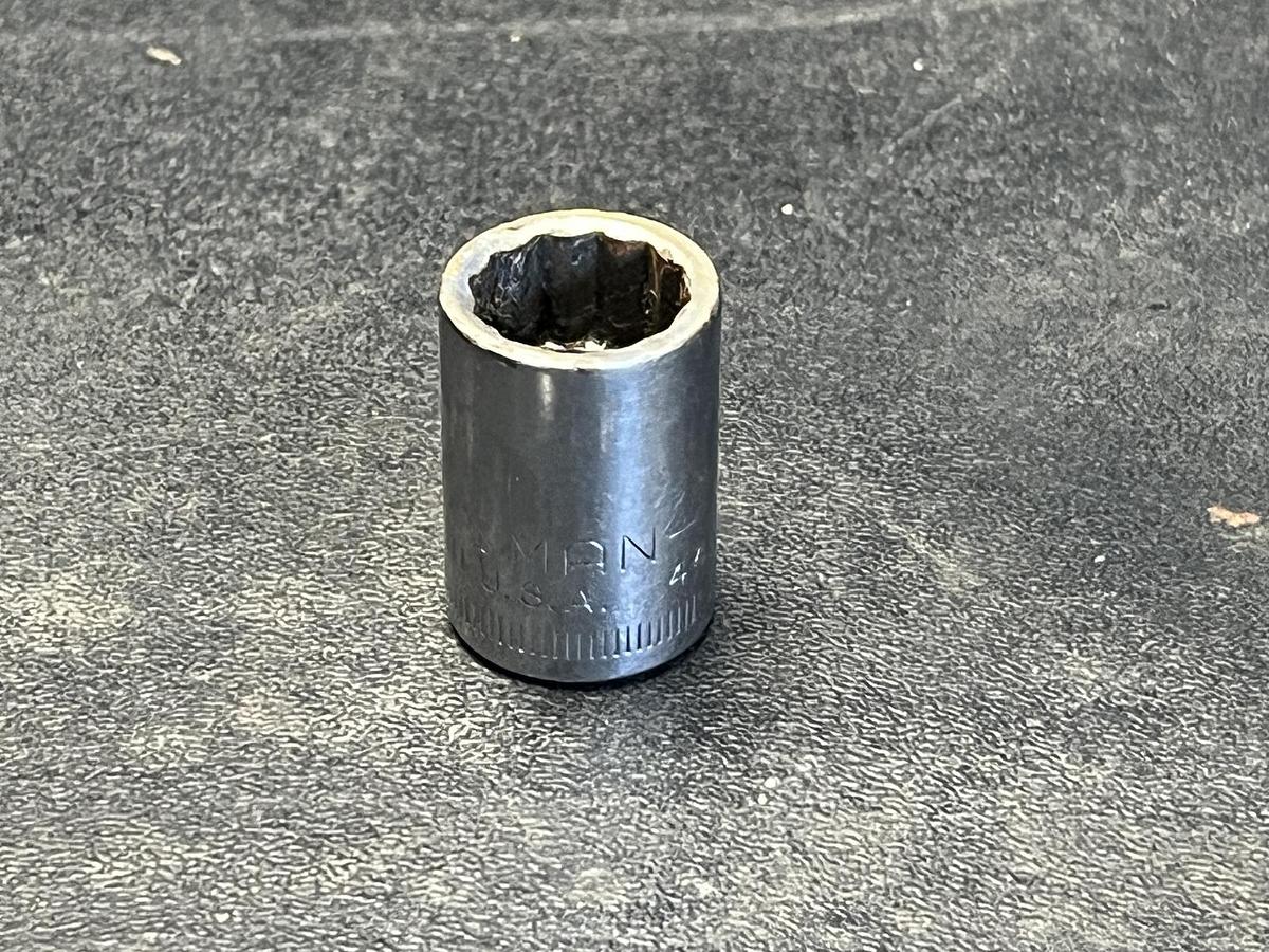 Used Craftsman USA 11mm 12 Point 3/8" Drive Shallow Socket 44309 G Series