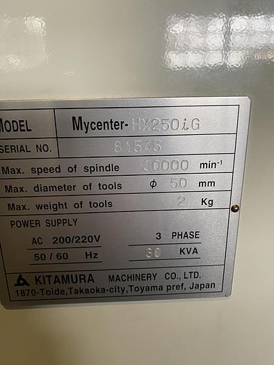 Used Kitamura HX250iG HMC