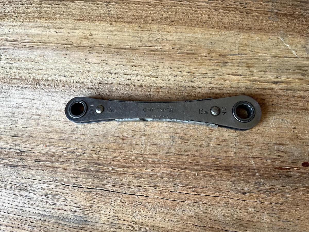 Used Sears Craftsman USA 9-43693 Metric Ratchet Wrench 12 & 13 MM, 12 Point 🇺🇸