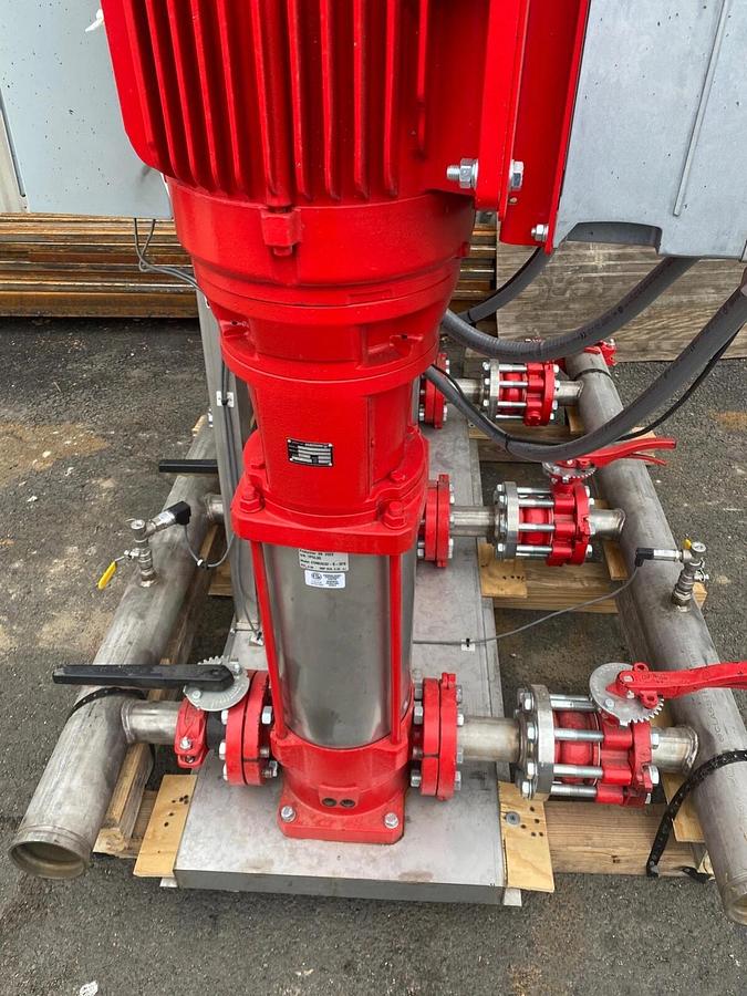 Used Armstrong Pumps HyFab EMVP T-22N Triplex variable speed pressure booster