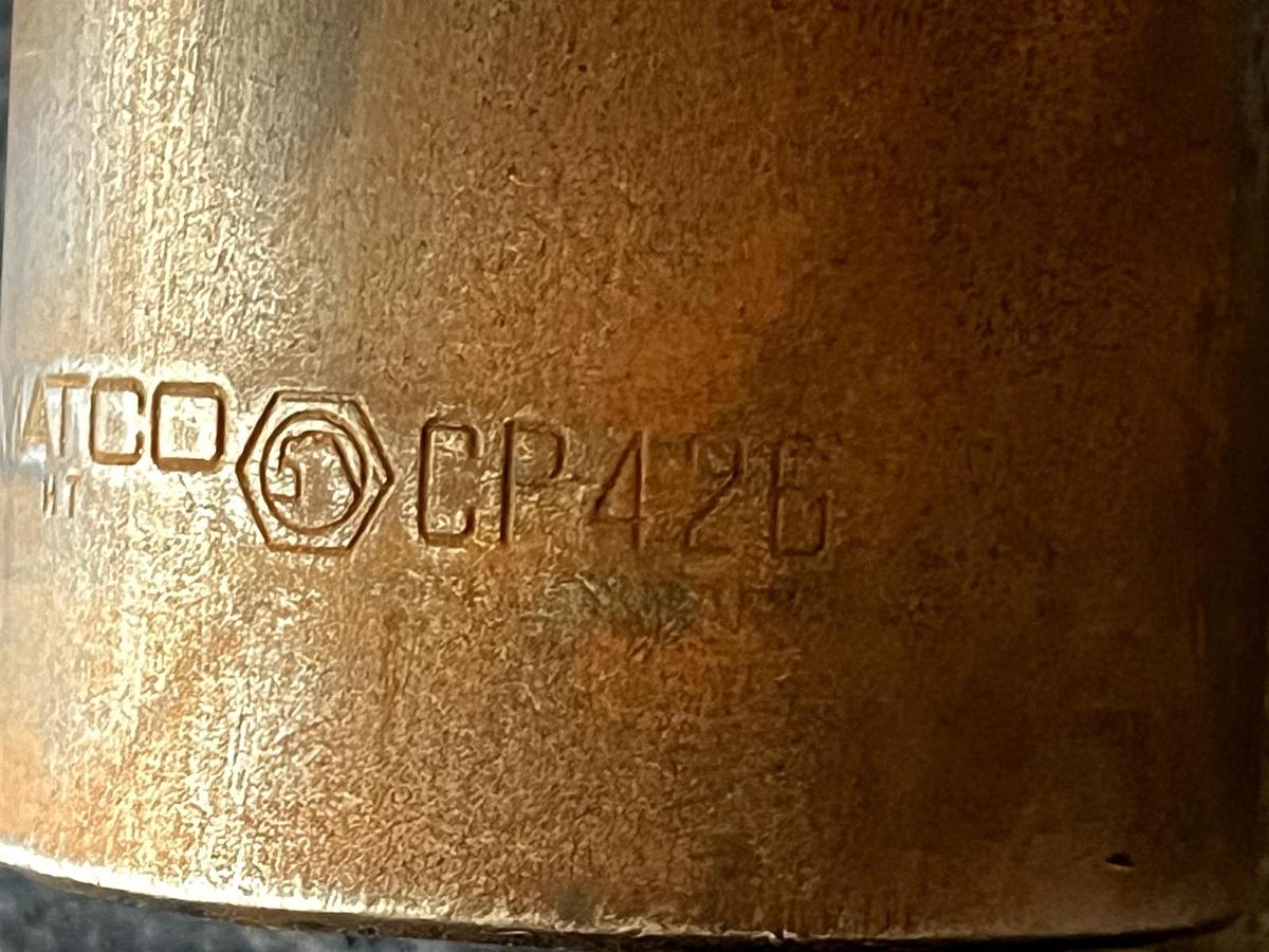Used MATCO TOOLS CP426, 1/2" DR. 1-5/16" IMPACT SOCKET, SHALLOW, 6 POINT.