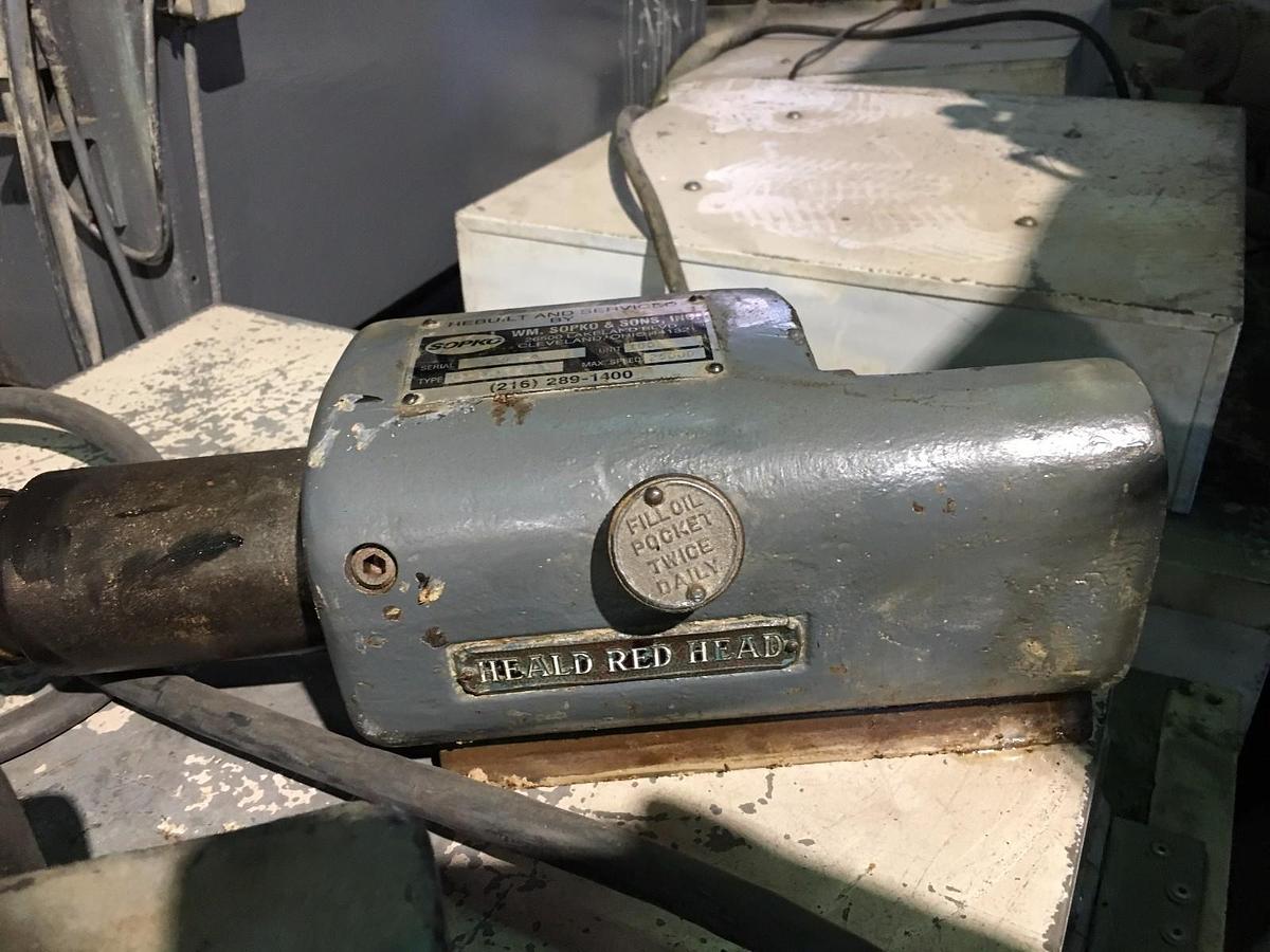 Used Heald Red Head Internal Grinding Spindle  W.M. Spoko 25,0000 RPM