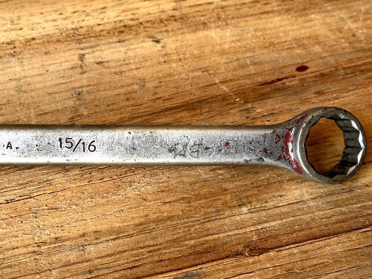 Used Vintage Proto Professional Box End Wrench Offset #1145B 1"-15/16" USA