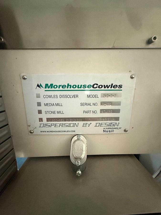 Used 2 Gal Morehouse Cowles Mixer, Model VIscomax  2V3-2-2SS