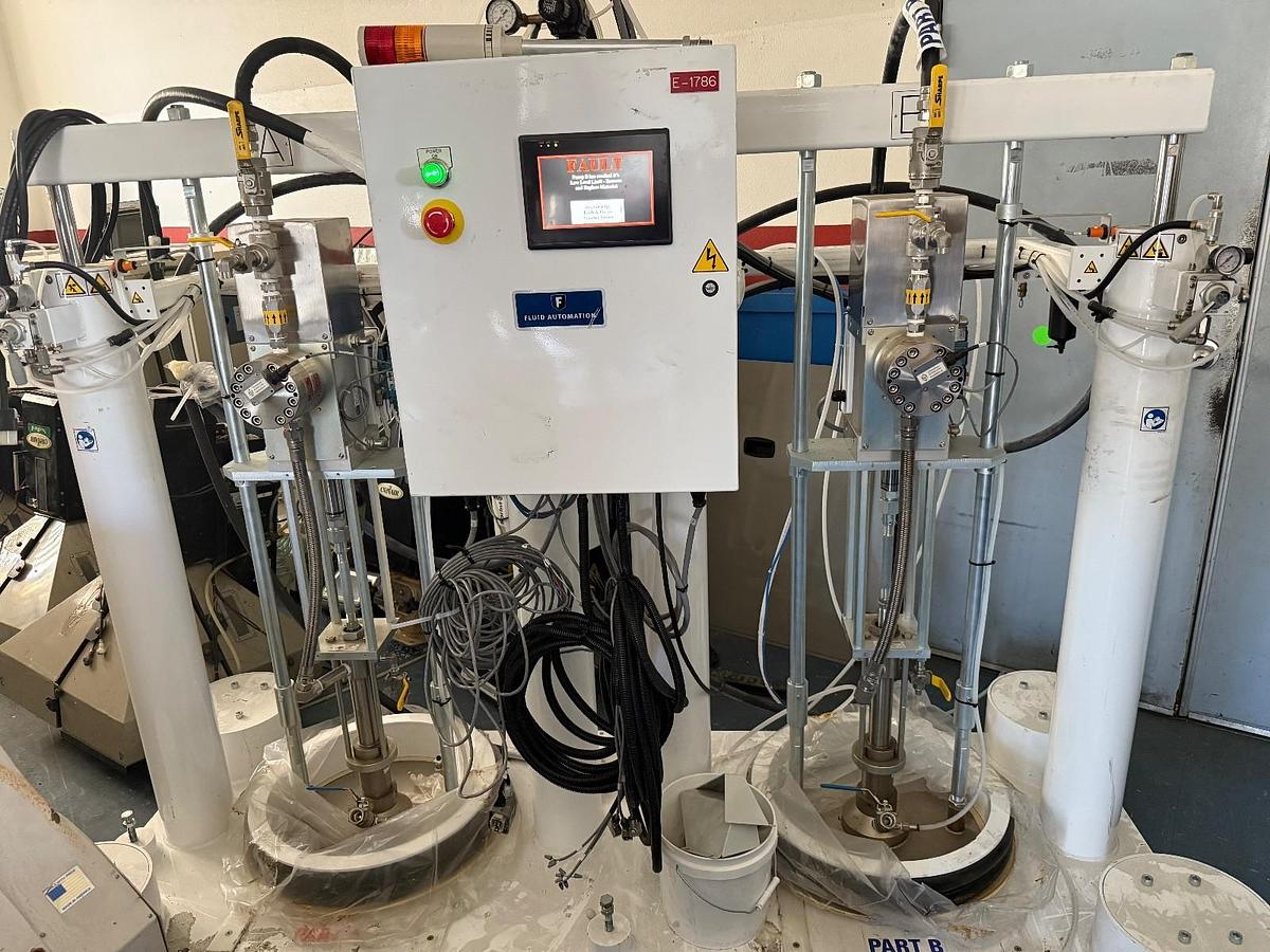 Used Fluid Automation M4-55MLR Meter-Mix Dispense System - 120V - Powers Up as Shown