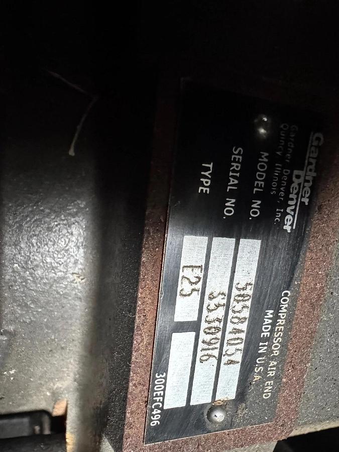 Used GARDNER-DENVER 60 hp Variable Speed Rotary Screw Compressor VS45-70A