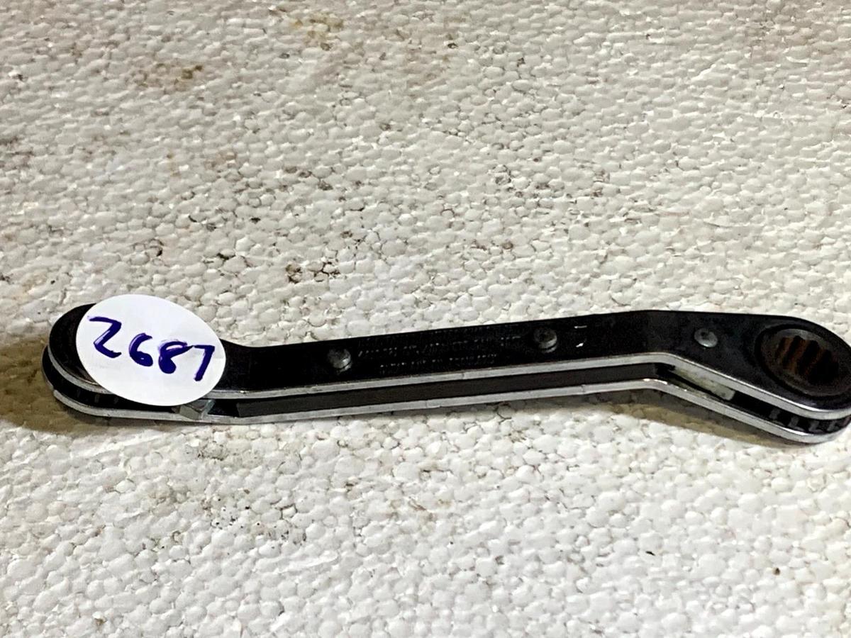 Used Blue-Point tools USA 9 x 11mm 12pt Offset Ratcheting Wrench RYAM910