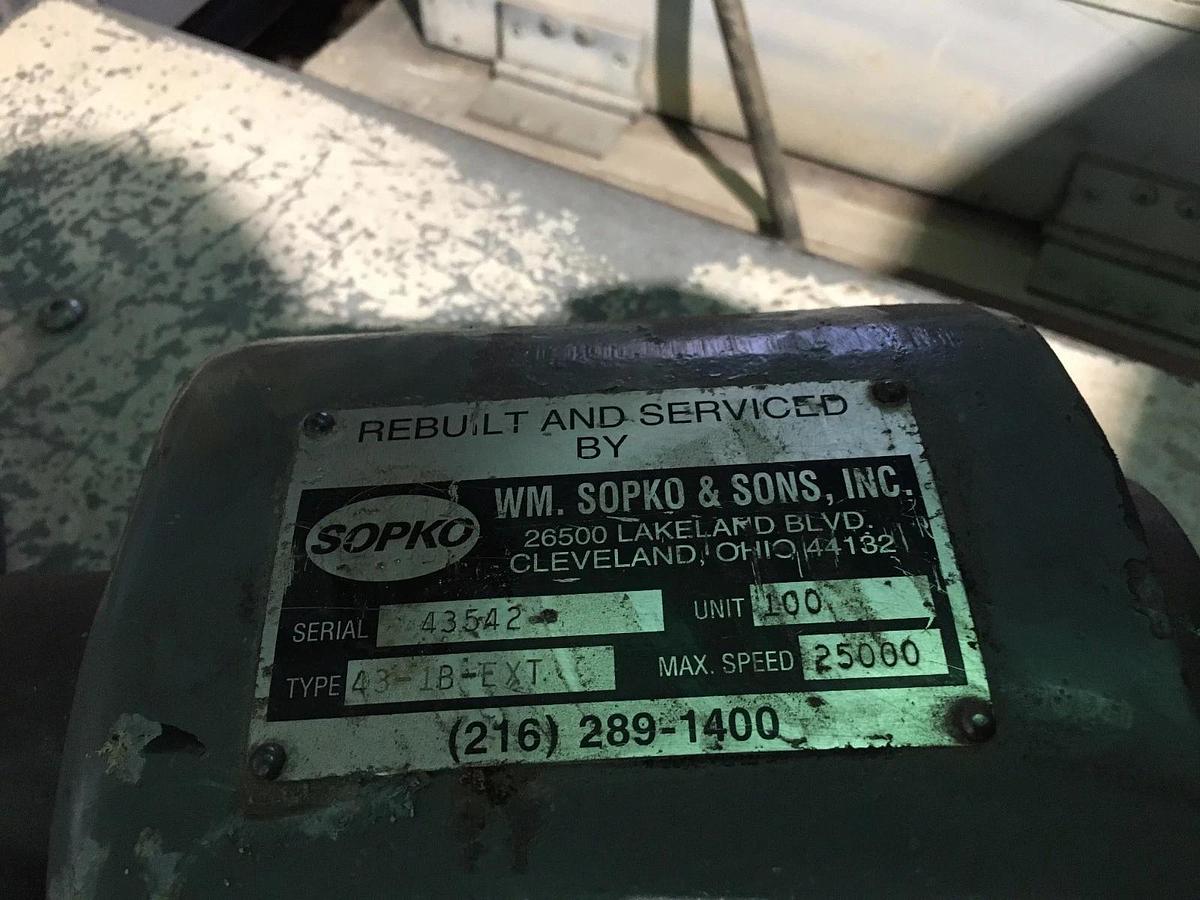 Used Heald Red Head Internal Grinding Spindle  W.M. Spoko 25,0000 RPM