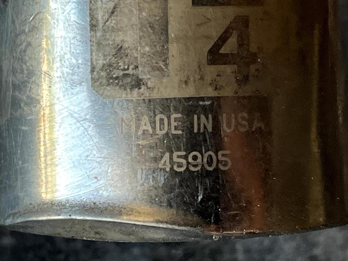 Used Craftsman Easy Read Socket 1-1/4" 1/2" Drive Shallow 12 Point 45905