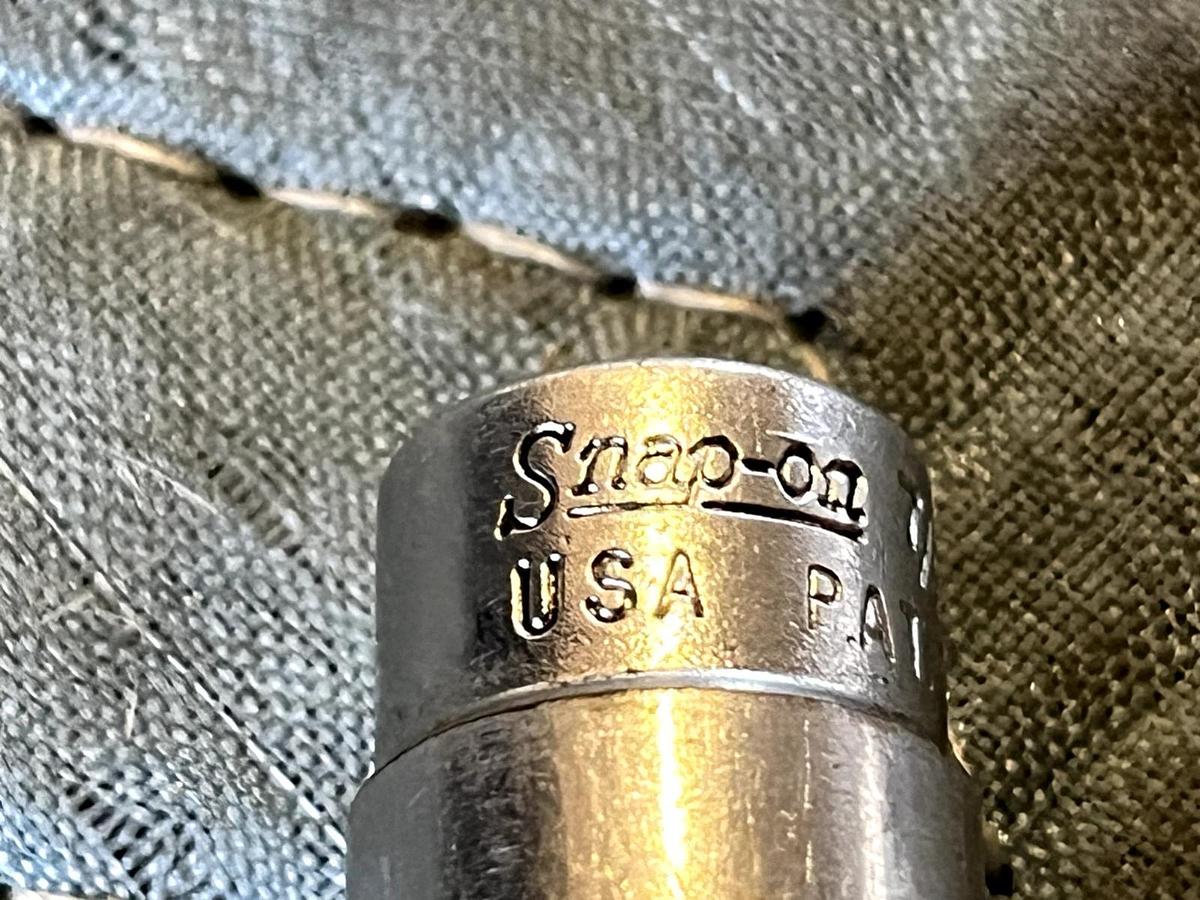 Used Snap-On Tools 6 Point 1/4" Drive SAE 7/16" Shallow Socket TM14 Chrome USA