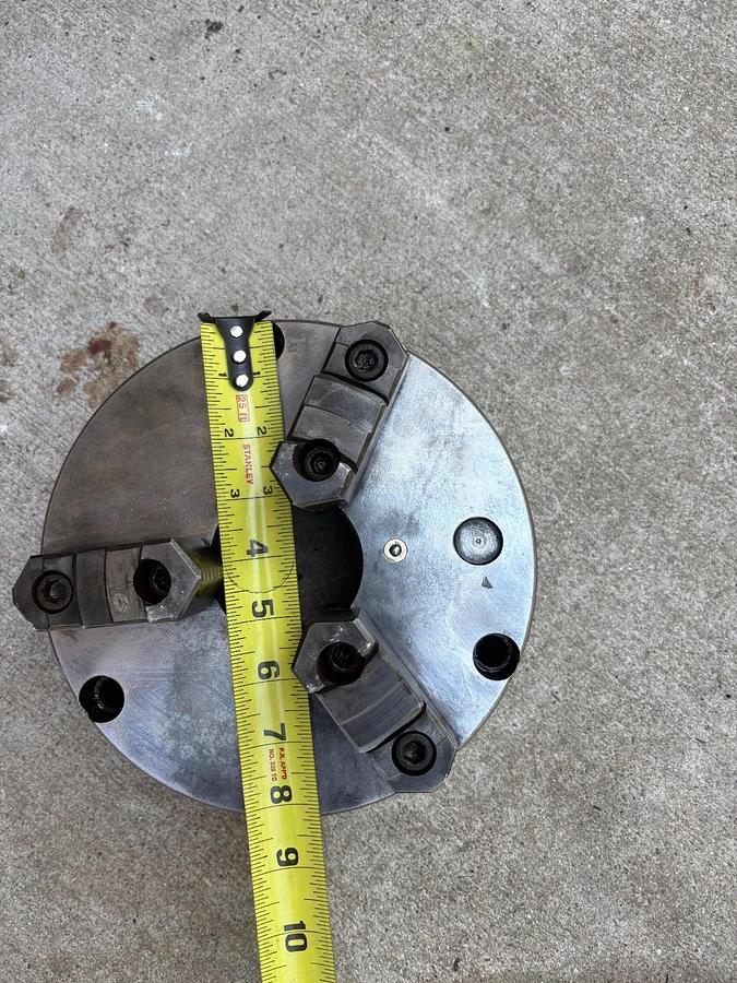 Used PHASE 2,  8" 3-Jaw Chuck 2" Hole Self Centering Jaws