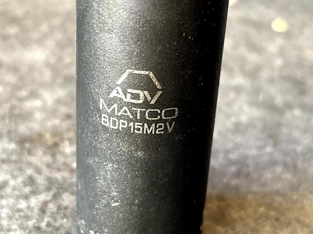 Used MATCO ADV  BDP15M2V 3/8 Drive 16mm Impact Socket  2.5" Deep  12 Point