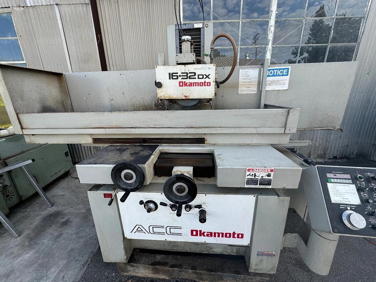 Used Okamoto ACC-1632DX, , AUTO IDF, 3X AUTO FEEDS, SURFACE GRINDER,