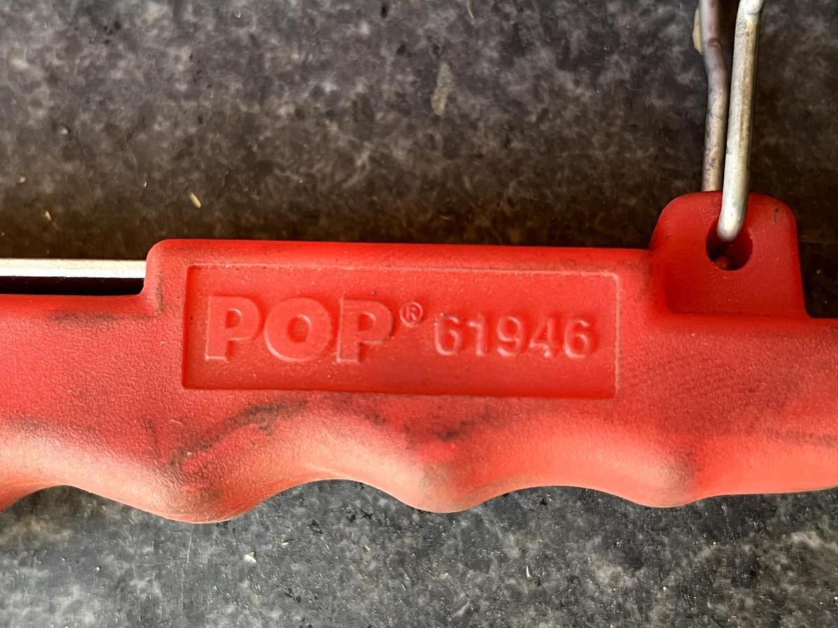 Used POP AVDEL 61946 Rivet Tool,Swivel,3/32,1/8,5/32,3/16 In