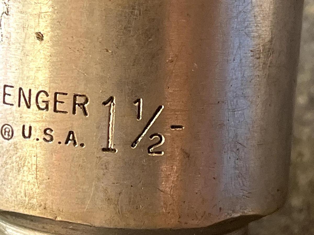 Used 1848 CHALLENGER BY PROTO 1 1/2" SOCKET 3/4" DRIVE 12 PT MADE IN USA