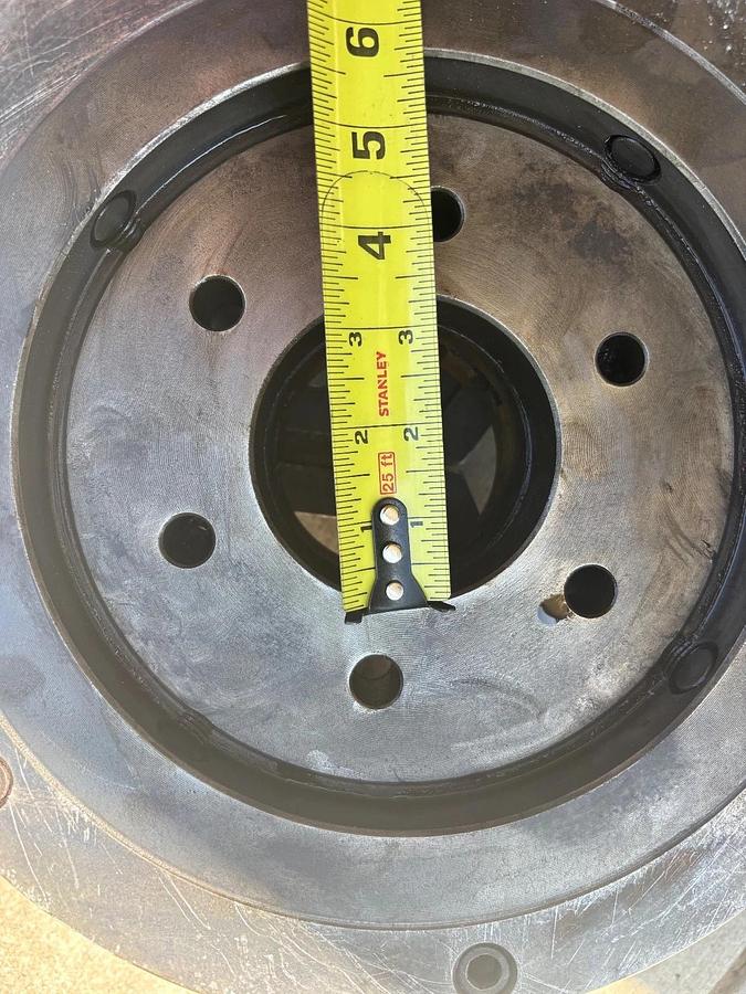 Used PHASE 2,  12" 3-Jaw Chuck 4" Hole Self Centering Jaws