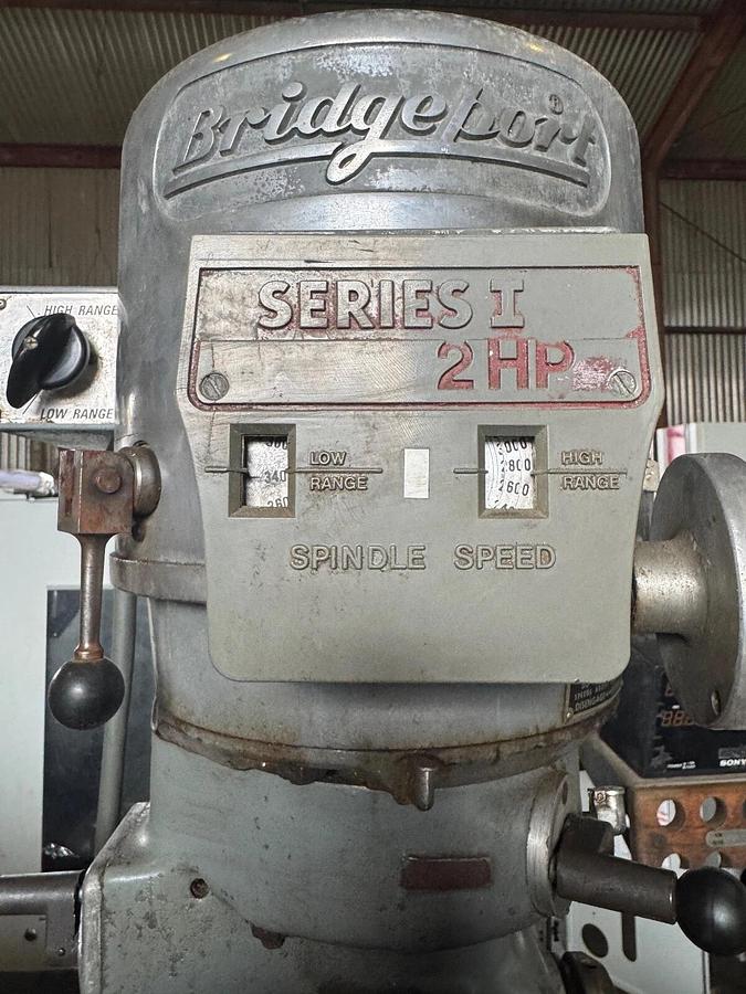 Used BRIDGEPORT 9X48 SERIES I 2HP VS VERTICAL MILLING MACHINE, CHROME WAYS + 2AX DRO