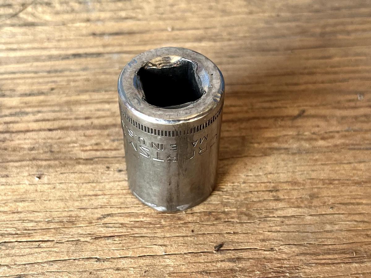 Used Craftsman 1/2" Drive 19MM 12 Point Shallow Socket Metric G2 44238 USA