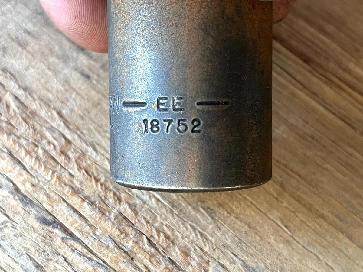 Used Vintage Craftsman EE 18752 1 in Impact Socket Short 1/2" Drive  6 point