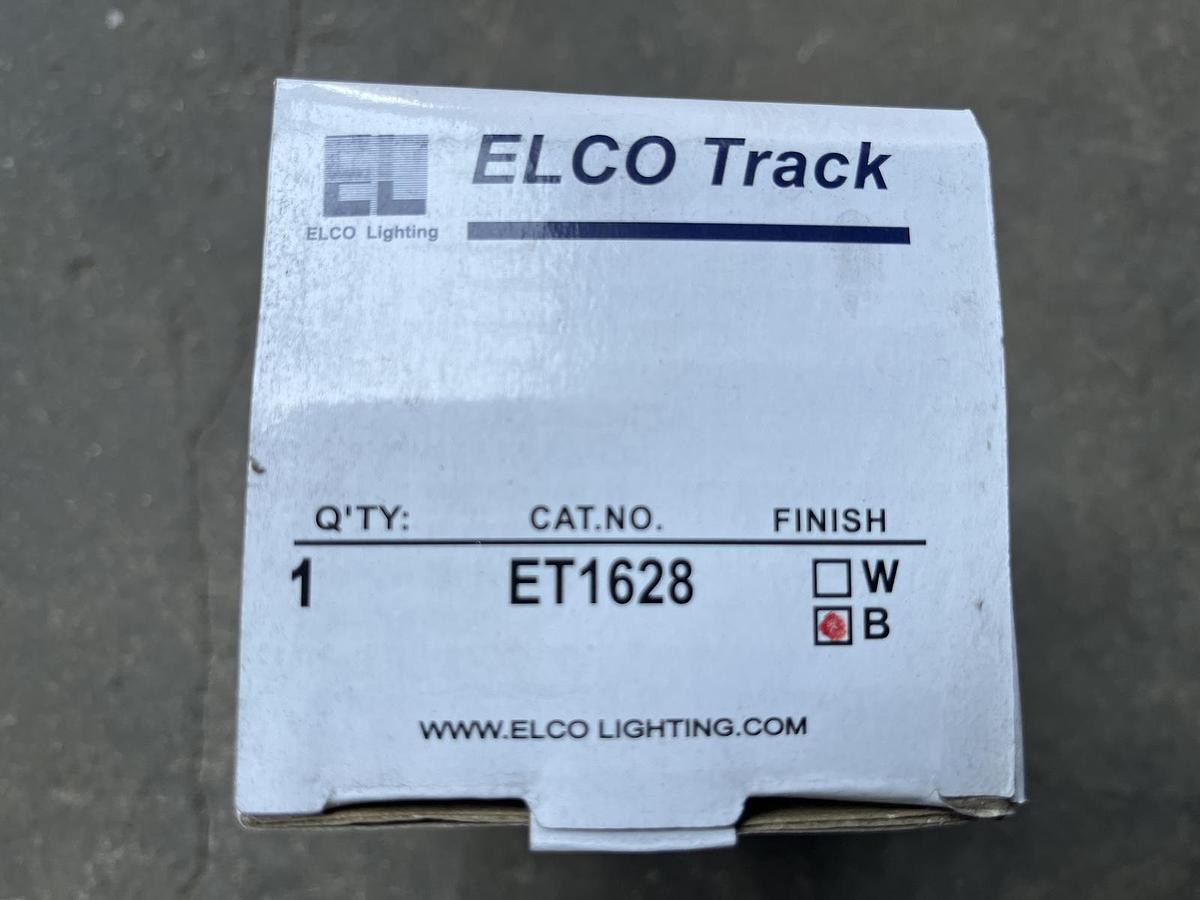 Used Elco ET1628 Garda 5"H Track Head for H-Track Systems, Black